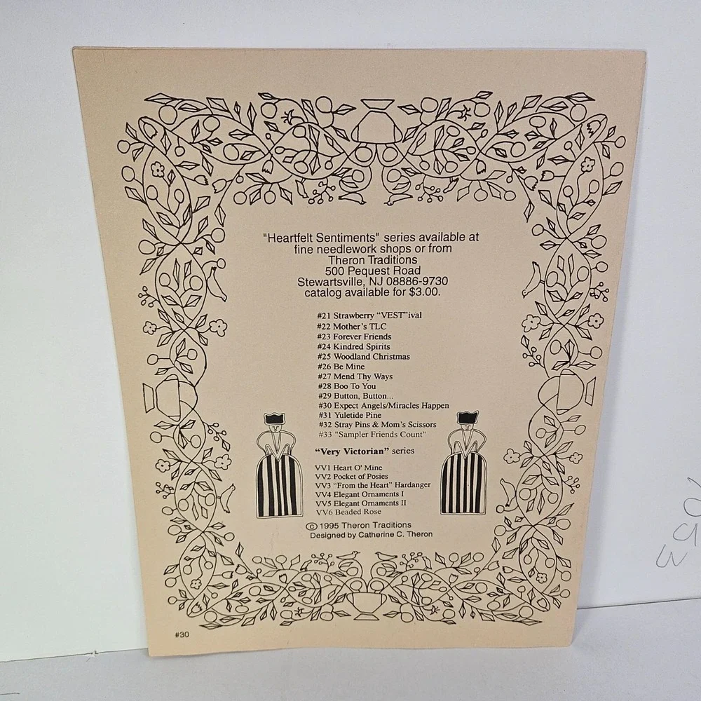 Theron‎ Traditions Yuletide Pine Xmas Expect Angels Cross Stitch Patterns Lot 2